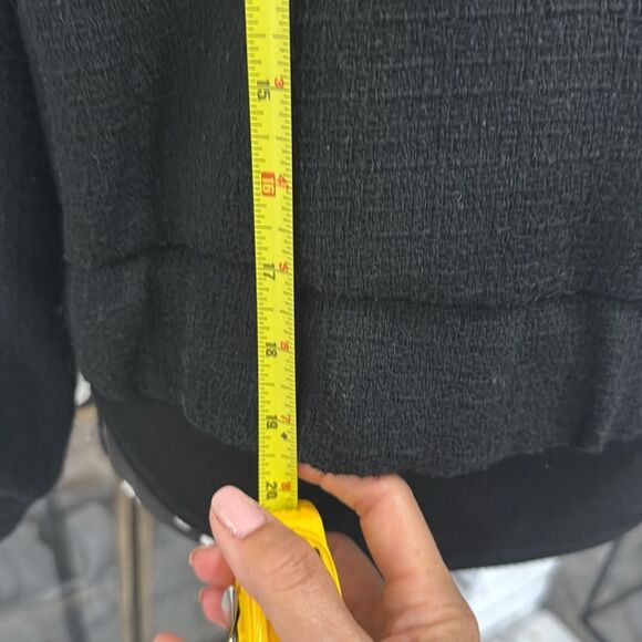 Nanette Lepore Women’s Jacket Blazer Tweed Black White Pearl Button Medium - Picture 5 of 9